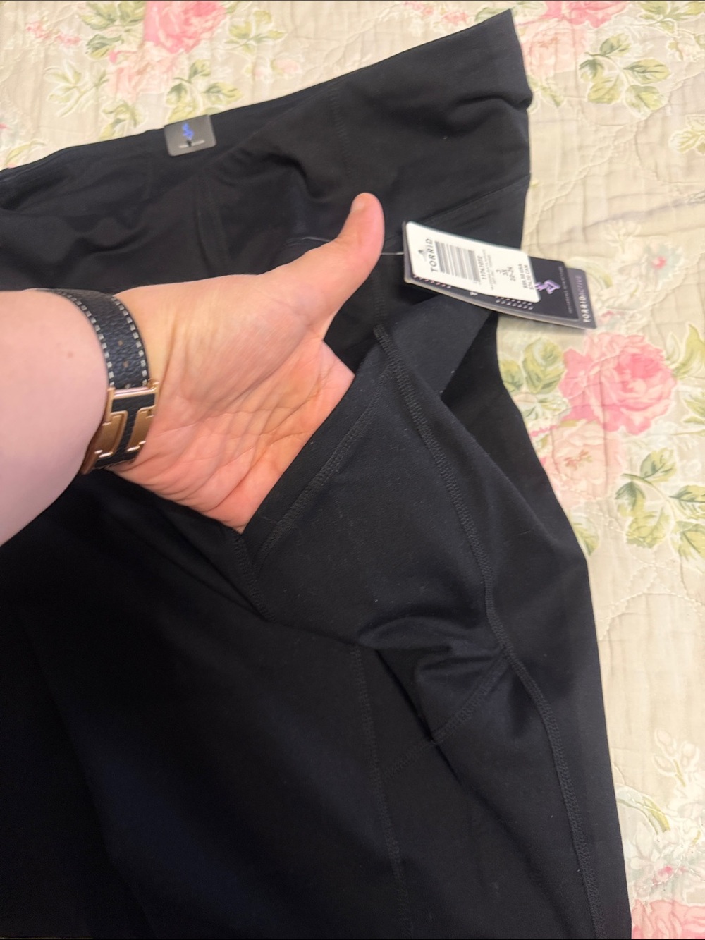 torrid Black Leggings with Side Pockets - Picture 2 of 6